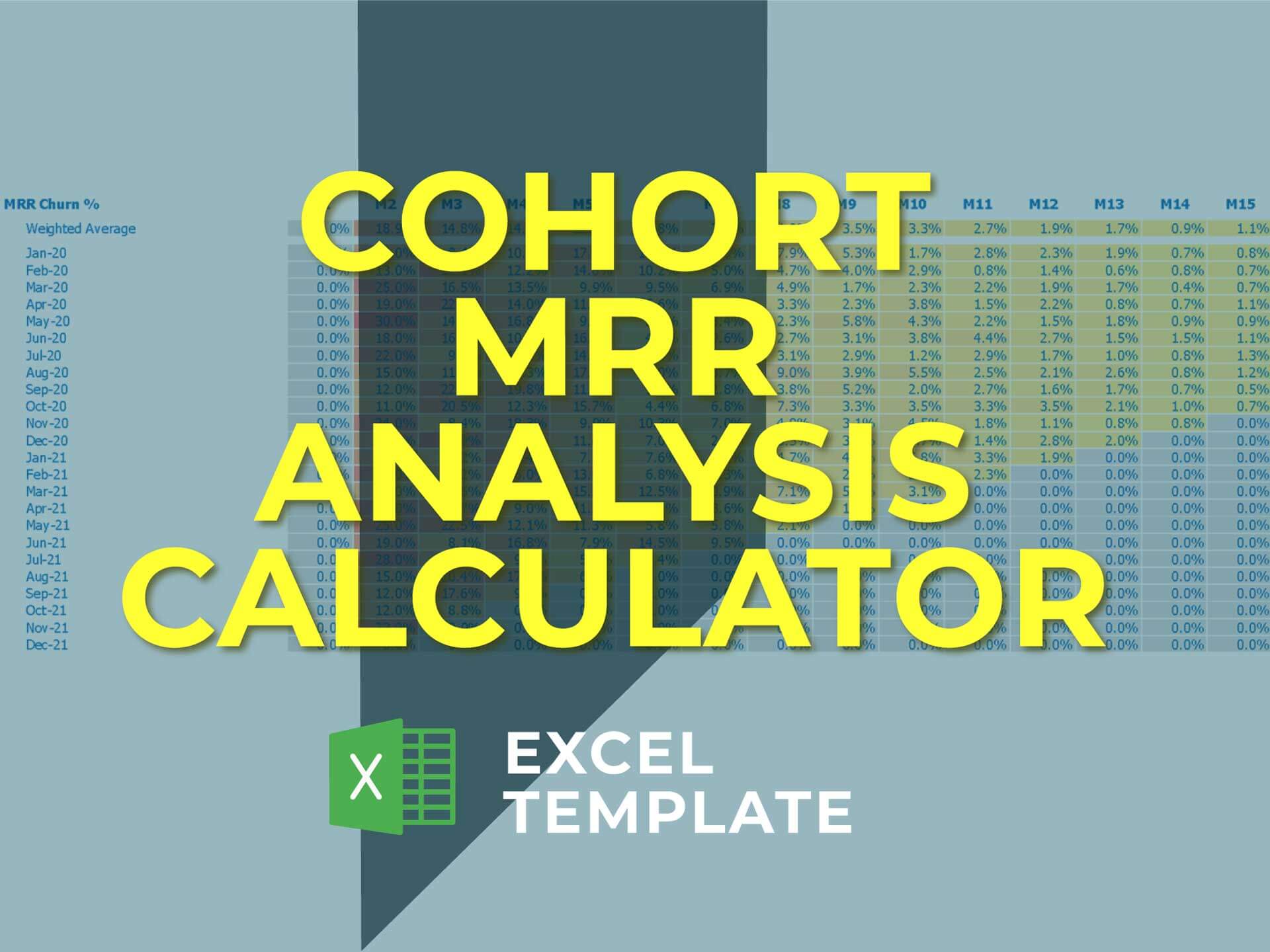 Cohort Mrr Analysis Calculator