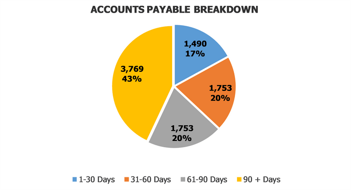 Accounts Payable Dashboard Accounts Payable Breakdown