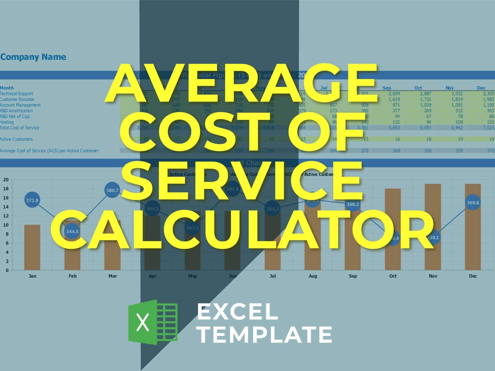 Average Cost Of Service Calculator