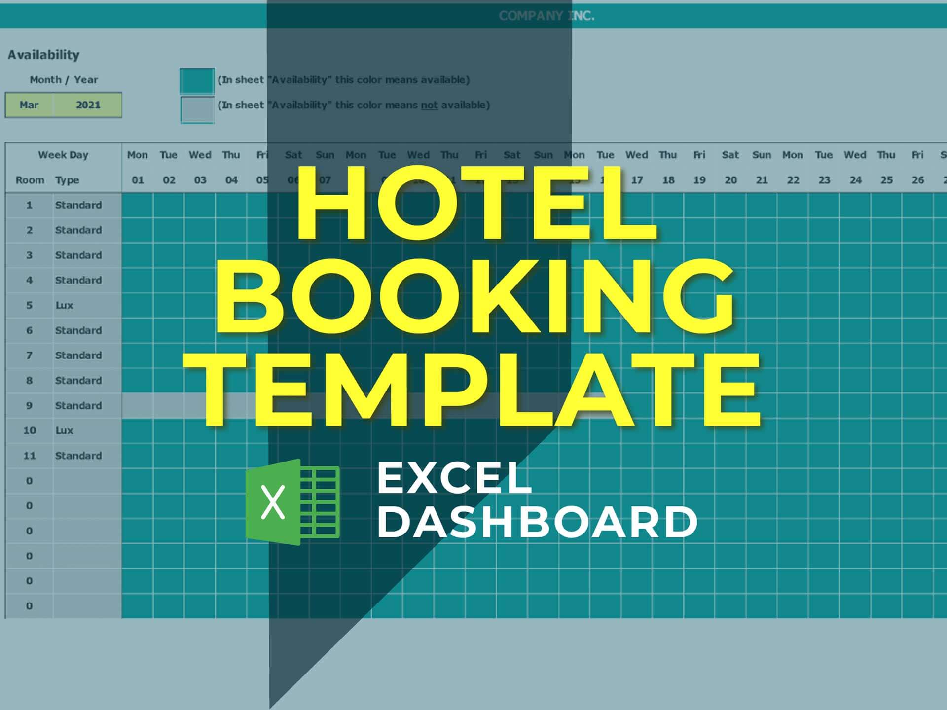Hotel Booking Template Dashboard