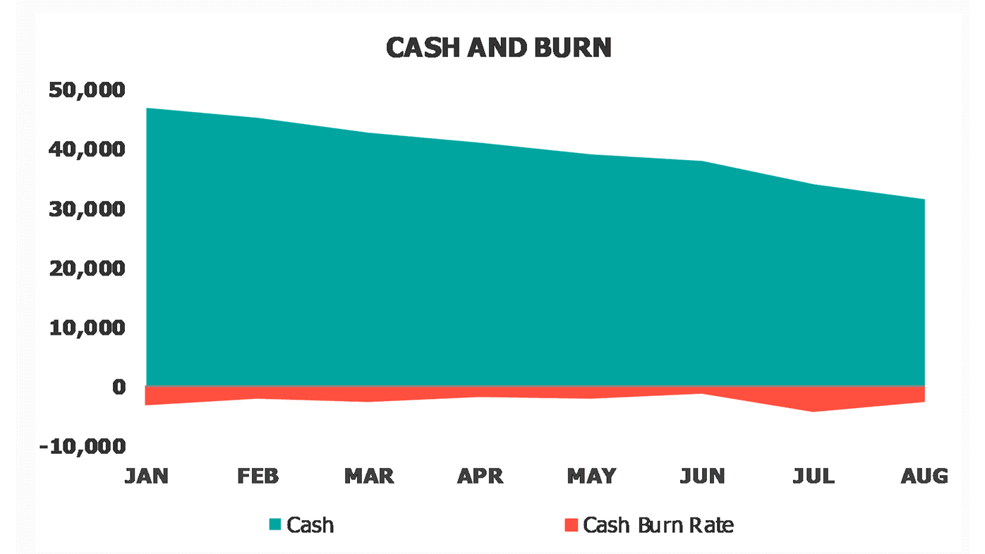 SaaS Metrics Dashboard SaaS Cash Burn Dashboard Cash Vs Burn