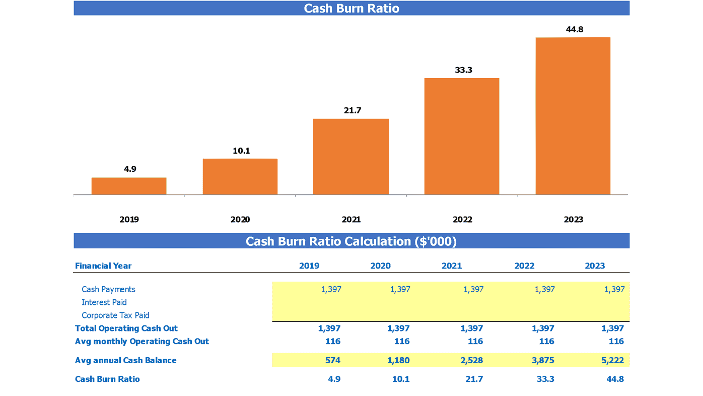 Cash Burn Ratio Calculator